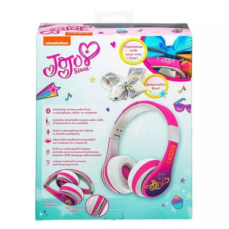 eKids - JoJo Siwa Wireless Over the Ear Headphones - pink