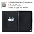 thumbnail image 6 of Allytech Case for All-New Kindle Fire HD 8 inch 10th Generation 2020 Release, PU Leather Stand Flip Cover with Card Slots Auto Sleep Wake for Fire HD 8 Plus 2020/Fire HD 8 2020, Skeleton, 6 of 6