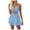 B-Light Blue, variant on 2025 Ladies Mesh Printed Wrap Dresses for Women Summer Round Neck Sleeve Side Work Dresses for Women office Open Hip Dress