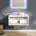 thumbnail image 5 of Eviva Santa Monica 36" White Oak Wall Mount Bathroom Vanity w/ Solid Surface Sink, 5 of 5