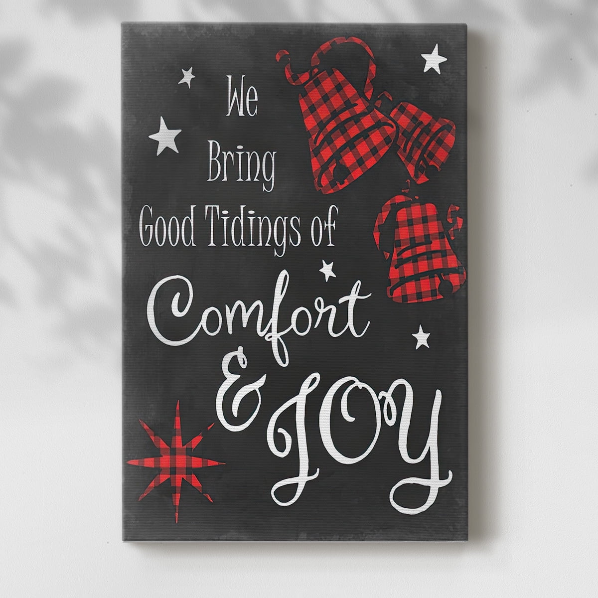 Comfort and Joy in Red- Gallery Wrapped Canvas