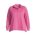 thumbnail image 5 of Terra & Sky Women's Plus Size Quarter-Zip Sweatshirt, 5 of 5