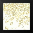 thumbnail image 2 of Paschke, Chris 15x15 Black Modern Framed Museum Art Print Titled - Gold Bubbles I, 2 of 5