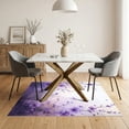 thumbnail image 3 of ODIKA 5'x7' Ultra-Soft Area Rug, Purple Fuzzy Watercolor Petal Scatter Abstract Round Classroom None Washable, Bare feet friendly, Silk-Touch for Bedroom Home office, 3 of 7