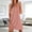 Pink, variant on QUNYINEY Soft Plus Size Nightgowns for Women Black Sleeveless Nightdress Crew Neck Knee Length Pleated Womens Loungewear