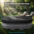 thumbnail image 6 of Oval Inflatable Pool Cover, Waterproof & Foldable Cover for Above Ground Swimming Pools, Keeps Pool Clean, Reduces Maintenance, Garden & Backyard, 6 of 6