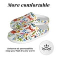 thumbnail image 6 of Yiaed Hello Summer2 Print Slippers Fuzzy Warm Cozy Slippers Non Slip House Slippers For Indoor Outdoor Slippers House Slippers-11, 6 of 7