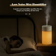 thumbnail image 4 of Humidificador de niebla de 260 ml Difusor portátil de luz nocturna colorida Tomshoo  Blanco, 4 of 7