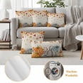 thumbnail image 6 of Vintage Pumpkin Fall Outdoor Waterproof Pillow Covers, Thanksgiving Weeping Maple Leaves Decorative Square Throw Pillowcase Sofa Cushion Sham for Patio/Couch/Chair, 18"x18" 2 Pack, 6 of 8