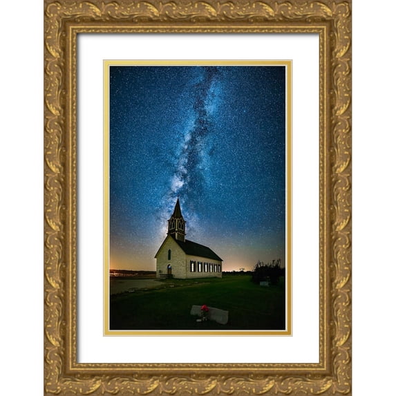 Zheng, Michael 11x14 Gold Ornate Wood Framed with Double Matting Museum Art Print Titled - Tunnel to Heaven