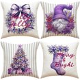 thumbnail image 3 of Funda decorativa para sofá de Papá Noel, funda de cojín navideña para el hogar, funda de almohada, 3 of 4