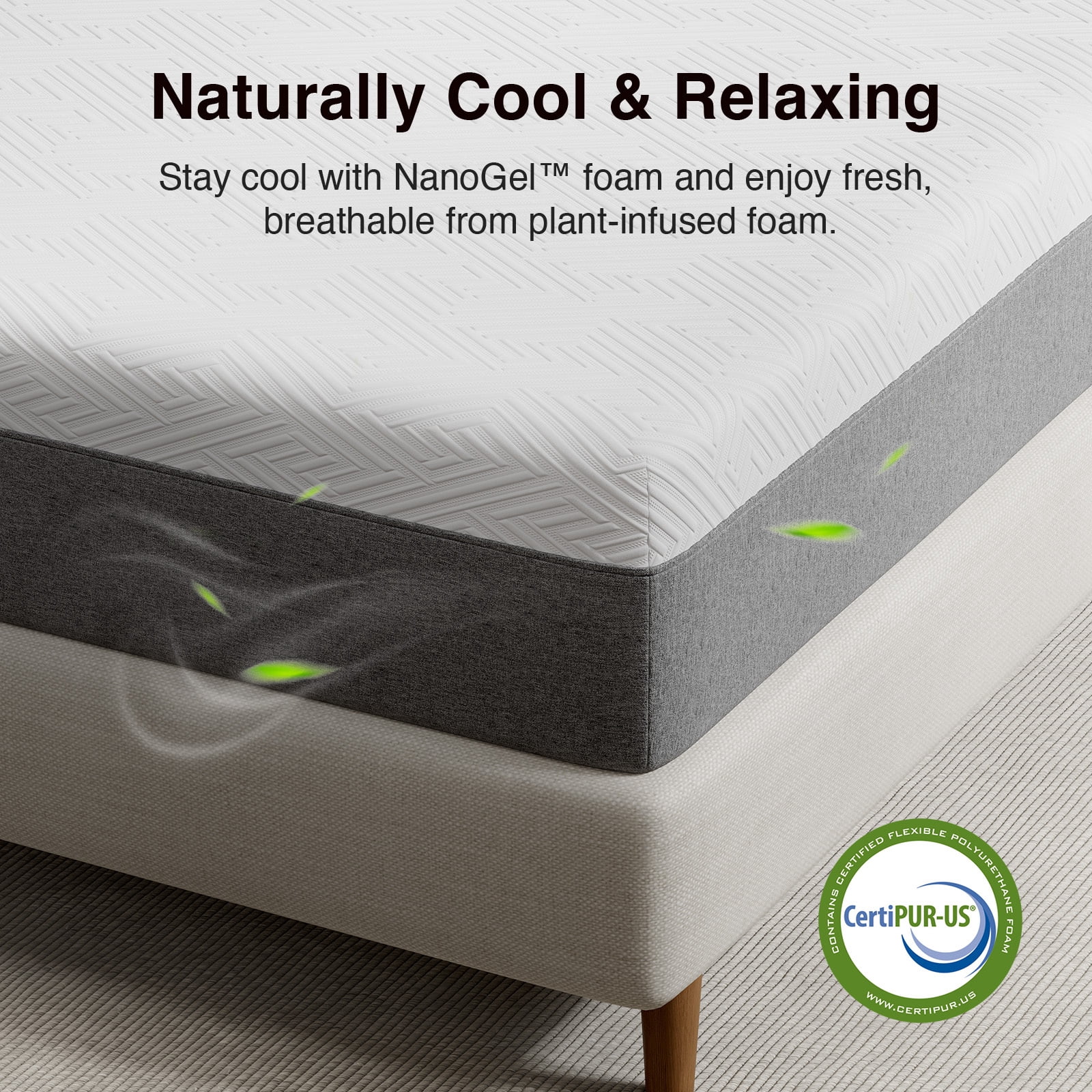 Novilla Twin Memory Foam Mattress 10 Inch, Twin Size Mattress in a Box with Comfort Foam for Back Pain Relief & Body Support & Cool Night Sleep, CertiPUR-US Certified