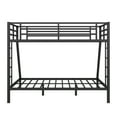 Twin XL Over Queen Bunk Bed Frame, Heavy Duty Metal Bunk Beds with with