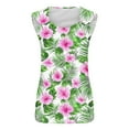thumbnail image 3 of POIUYTR Women Summer Tank Tops Casual Scoop Neck Wide Strap Sleeveless Shirts Vintage Loose Printed Camisole, 3 of 4