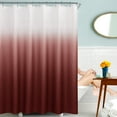 thumbnail image 2 of Textured Fabric Bath Shower Curtain, Polyester Ombre Shower Curtains for Bathroom, Waterproof Shower Curtain Liner with 12 Hooks,Machine Washable (72 x 72 inch, Merlot), 2 of 6