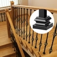 thumbnail image 6 of 50 Pcs Satin Black Baluster Shoes for Metal Spindle Railing – Durable Aluminum Alloy Construction, 6 of 9