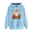 thumbnail image 4 of cocolona Womens Halloween Graphic Hoodie Fall Winter Long Sleeve Drawstring Sweatshirts Halloween Sweatshirts for Women, 4 of 4