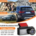 thumbnail image 5 of CxhicLuv Dash Cam, Car Video Recorder, 1080P HD Front/Inside/Rear Recording with 1.97-inch Screen & Infrared Night Vision, Car Safety Monitoring Accessories, WiFi Connection & Gravity Sensing, Black, 5 of 9
