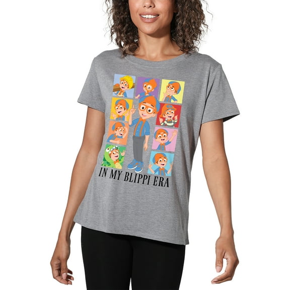 Blippi In My Blippi Era Women's Loose T-Shirt, Athletic Heather, 2X-Large