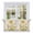 Multicolor, variant on Yellow Floral Botanical Tier Curtains, Farmhouse Watercolor Flower Light Filtering Kitchen Curtains, 2Pcs Rod Pocket Half Window Treatments Panels for Sink Cafe Cabinet Camper 27.5x24 Inches