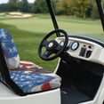 thumbnail image 4 of Aplkyhs American Flag Eagle Golf Cart Seat Towel Blanket Independence Day Golf High Quality Golf Cart Seat Cover Stylish Club Car Precedent Seat Covers Keep Seats Cool, 4 of 7