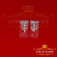 thumbnail image 6 of King of Bling's Aretes Para Hombre 925 White Silver 0.25ct Diamond Women's/ Men's Stud Earrings, 6 of 12