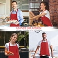 thumbnail image 5 of Utopia Kitchen Paquete De 2 Delantales Con Pechera Ajustables Con 2 Bolsillos, Delantal De Cocina Resistente Al Agua Y Al Aceite Para Mujeres Y Hombres, 5 of 5