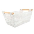 thumbnail image 5 of GAXIRE White Paper Rope Storage Basket for Home Organization, Shelf Decor, and Sundries Holder, 5 of 8