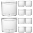 thumbnail image 4 of 15Pcs Clear Plastic Round Storage Jars with Lid Reusable Cereal Honey Storage Jars, 4 of 7