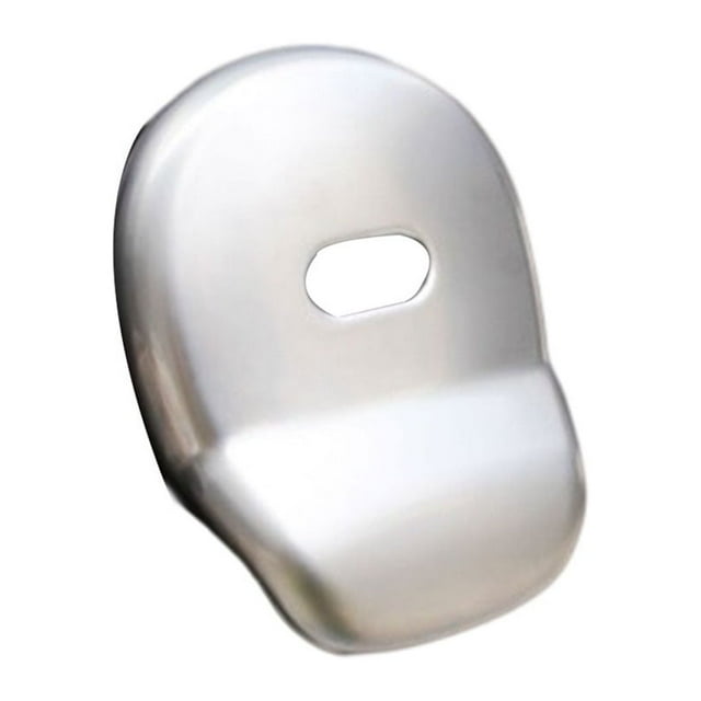 mmirethe Sleek And Stylish Look With Car Outer Tailgate Handle Cover ABS Materials Easy To Install Silver 3Set
