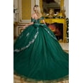thumbnail image 2 of Women's Elizabeth K Off Shoulder Ball Gown Gl3636 Green Size 3XL, 2 of 3