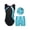 Blue Green, variant on Kids Girls 3Pcs Sleeveless Gymnastics Ballet Leotard with Shorts Headband Set Dance Workout Blue Green 8