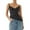 Black, variant on Women Solid Color Camisoles V-Neck Ruffles Sleeveless Tank Tops Summer Vests Short Tops Streetwear