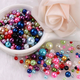 thumbnail image 1 of Cuentas redondas coloridas de Dinheiro, perlas de imitación de 3 a 8 mm, colores mezclados para hacer joyas artesanales (alrededor de 750 piezas) Estilo: Estilo 2;, 1 of 5