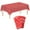 RED 1, variant on NAISHIER 108 x 54 Inch Christmas Red Checkered Plastic Tablecloths, Rectangle Disposable Xmas Tablecloths Christmas Table Cover for Christmas Party Decoration, 6 Pack