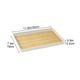 thumbnail image 3 of Bandeja de té de postre | Acabado de Madera Falsa | Organizador de vajilla de almacenamiento multiusos | Bandeja de servir engrosada para tazas de té Tetera | Bordes redondeados | Compacto y, 3 of 8