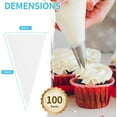 thumbnail image 3 of Piping Bags Disposable 12 Inch, 100PCS Extra Thick Pastry Icing Piping Bags for Cake & Cookie Decoration, Anti-Burst Cake Frosting Decorating Bags Easy to Squeeze, 3 of 7