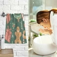 thumbnail image 7 of Yayeee 100% Cotton Hand Towels for Bathroom 16" x 28" Kitchen Towel, Brown Christmas Gingerbread, 7 of 7