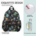 thumbnail image 5 of Robot and Dogs Black Pattern Cute School Backpack Bag for School with Padded Back and Adjustable Shoulder Straps 15.25"x11.5"x5.25", 5 of 5