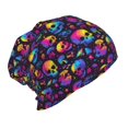 thumbnail image 2 of Vsdgher mushroom rainbow color Skull Toddler Beanie Baby Boys Girls Beanies Kids Winter Hats Children Knit Warm Caps, 2 of 7