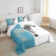 thumbnail image 3 of Homewish Female Men Wildlife Zebra Bedding Comforter Set 2pcs,Jungle Animal Stripes Twin Comforter Sets Microfiber,Vintage Aesthetic Breathable Bedding Set,Luxury Bedroom Decor,Reversible, 3 of 8