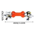 thumbnail image 2 of Durable Chew Toy for Dogs Interactive Rope Bone with Textured Rubber, Ideal for Aggressive Chewers, Dental Health, 2 of 4