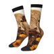 thumbnail image 1 of Balery Vintage Sunflower Cow Calcetas Largas con Estampado para Hombre y Mujer – Suaves y Transpirables, Talla Única (US 5-11), 1 of 6