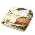 thumbnail image 3 of Manta Pompompurin Throws de varios tamaños, manta de tela de superficie vertical súper suave, acogedora y cálida, adecuada para cama, sofá, campamento, viajes, todas las estaciones, liviana y, 3 of 8