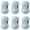 Pale Blue, variant on Loops & Threads Fluffy Chenille Yarn - Jumbo (7) 100% Polyester, Soft Fuzzy Yarn for Knitting & Crochet Blankets, Hats, Plushies & Sweaters, 23 yd / 10.58 oz Skein, 6 Pack