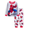 thumbnail image 1 of Conjunto de pijamas de manga larga para niños y niñas, pijamas de manga larga con dibujos de superhéroes, 2-7t, envío gratis, 2024, 1 of 4