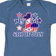 thumbnail image 4 of Inktastic My 1st 4th of July with Stars and Cupcake Boys or Girls Baby Bodysuit, 4 of 5