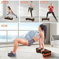 thumbnail image 7 of Signature Fitness 31" Adjustable Aerobic Step Platform with 4 Height Risers, Non-Slip Fitness Stepper for Home Gym Cardio & Strength Training, Multicolor, 7 of 7