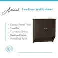 thumbnail image 5 of RiverRidge Ashland 2-Door Bathroom Medicine Cabinet Wall Storage with Towel Bar - Espresso, 5 of 8