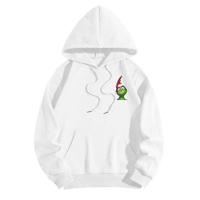MIARHB Sudadera con capucha para mujer, sudaderas de gran tamaño para mujer, sudaderas de gran tamaño, sudaderas de manga larga con estampado navideño, sudaderas casuales con capucha, sudaderas con